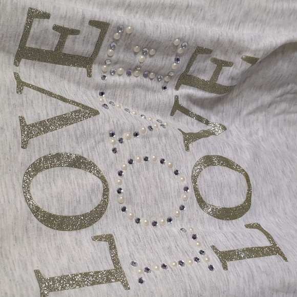 NWT Cato Heather Gray Love Sweatshirt - 22/24W - Picture 3 of 6